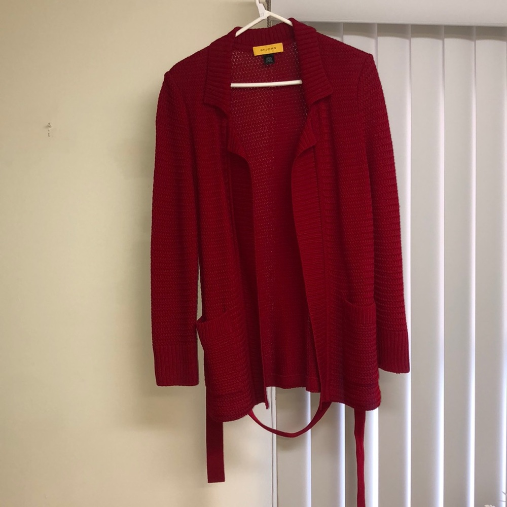 St John Cardigan Red